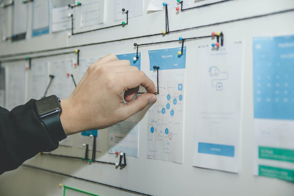 imagem de um processo de design para experiência do usuário